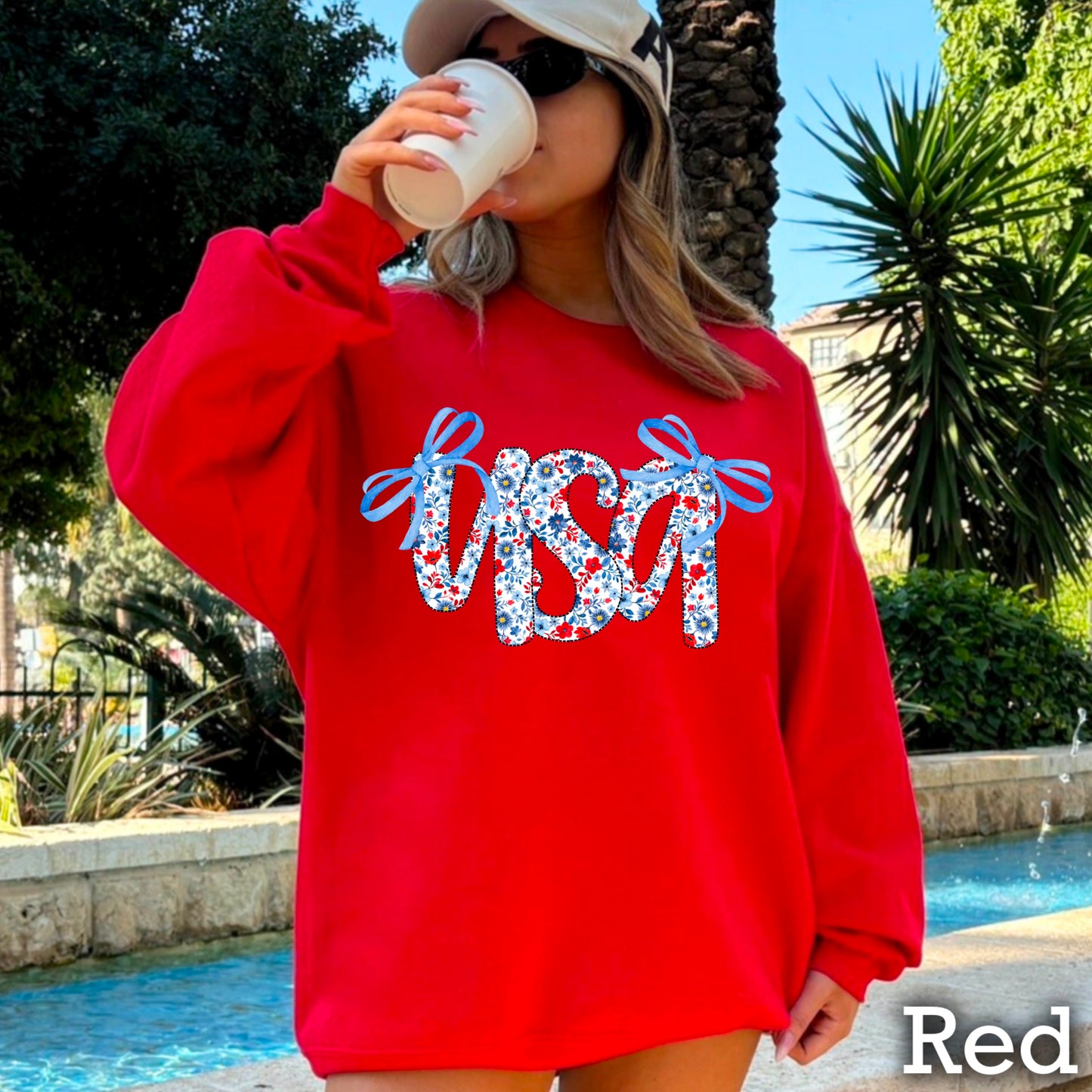 USA Bows Crewneck Sweatshirt