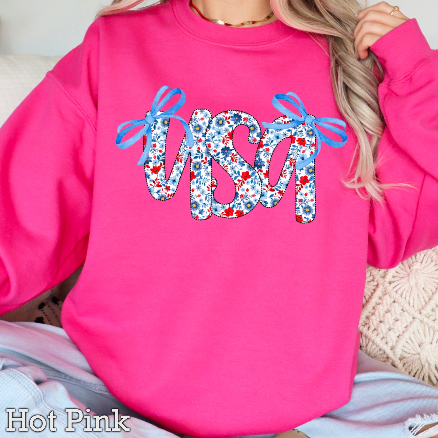 USA Bows Crewneck Sweatshirt