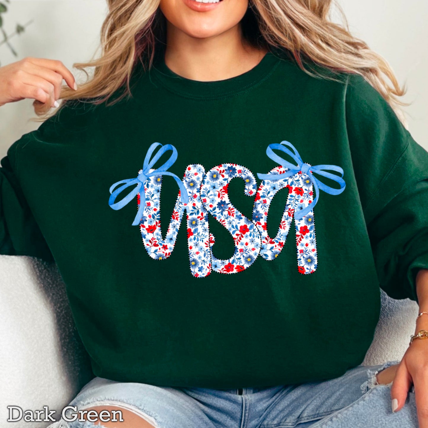 USA Bows Crewneck Sweatshirt