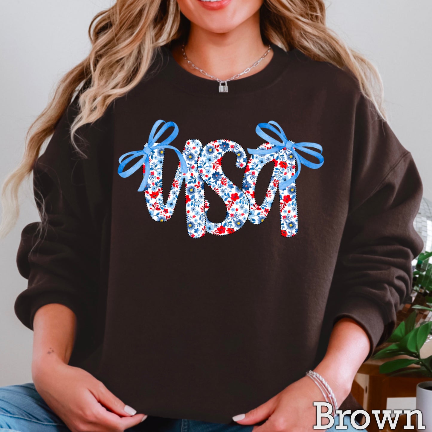 USA Bows Crewneck Sweatshirt