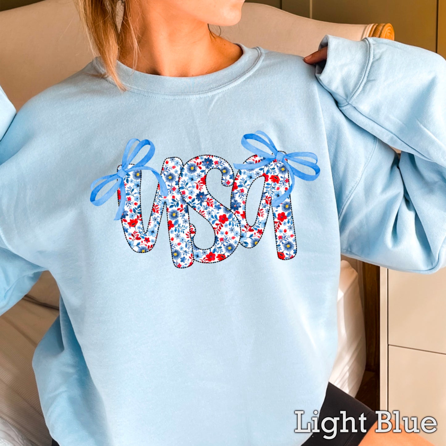 USA Bows Crewneck Sweatshirt