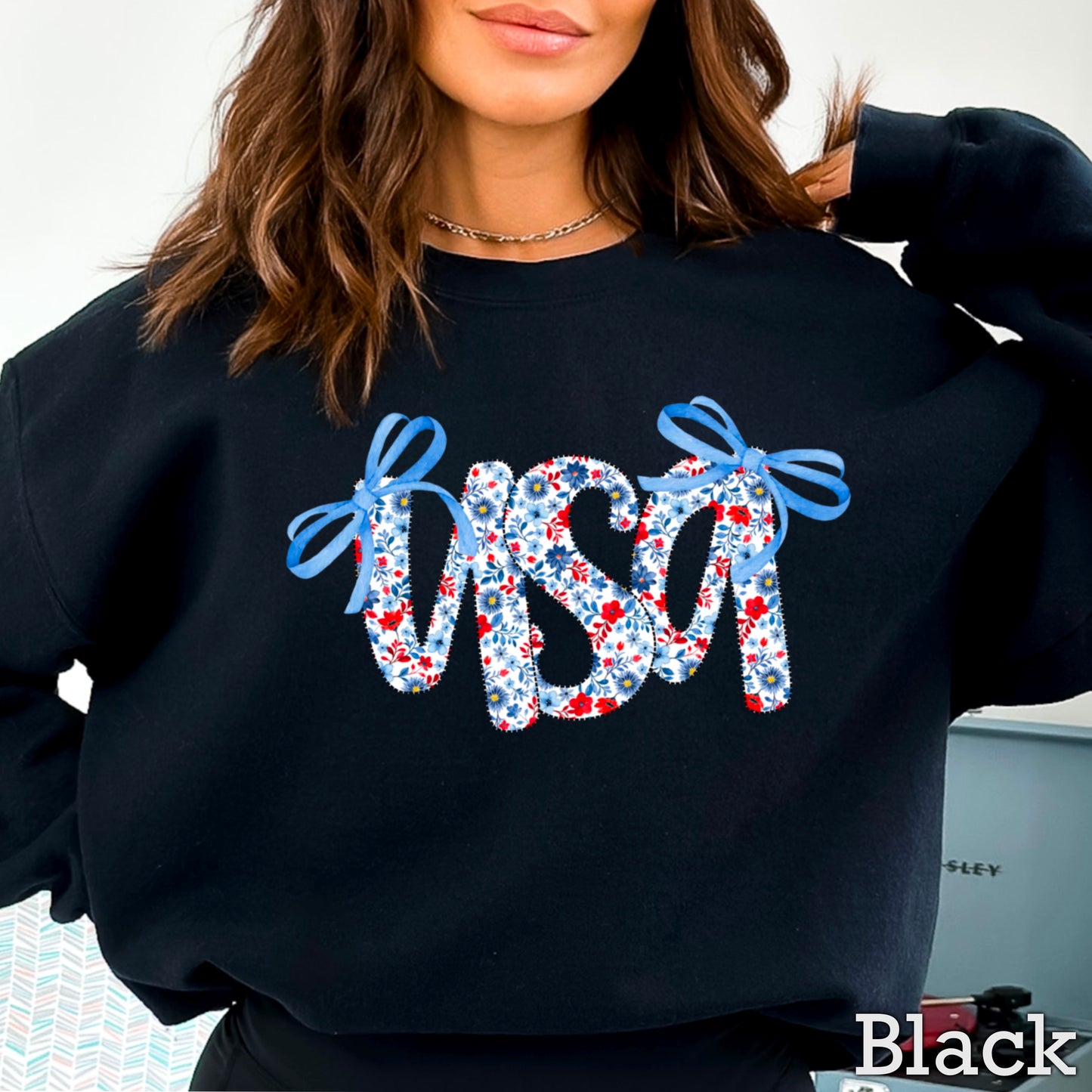 USA Bows Crewneck Sweatshirt
