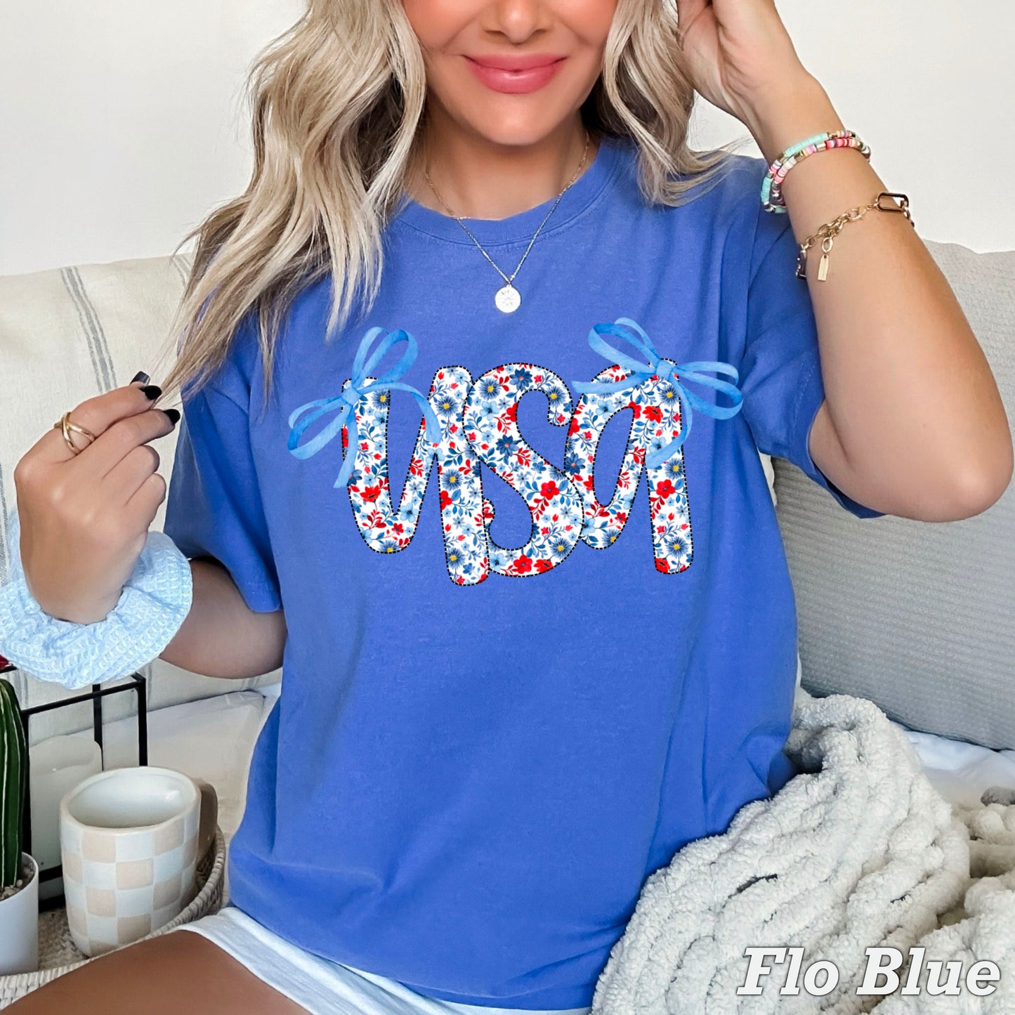 USA Bows Comfort Color Graphic Tee