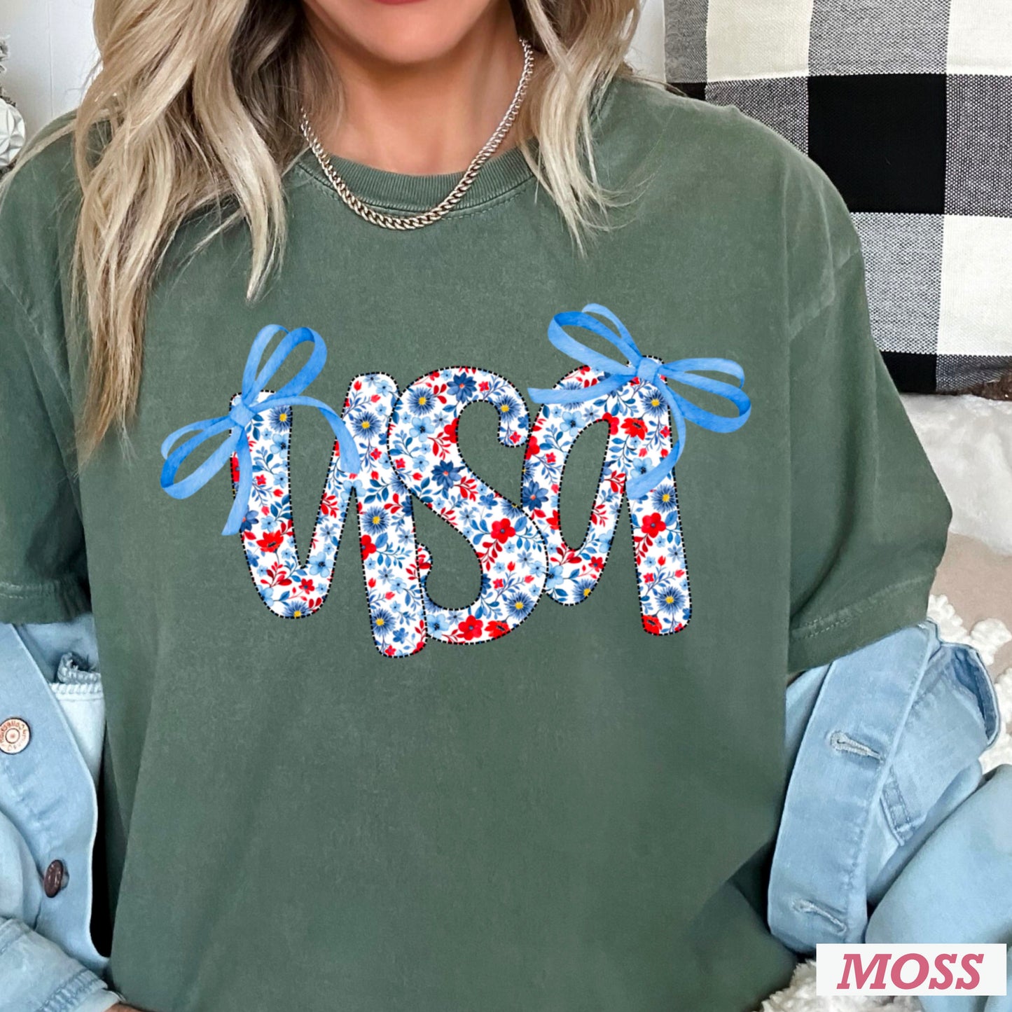 USA Bows Comfort Color Graphic Tee
