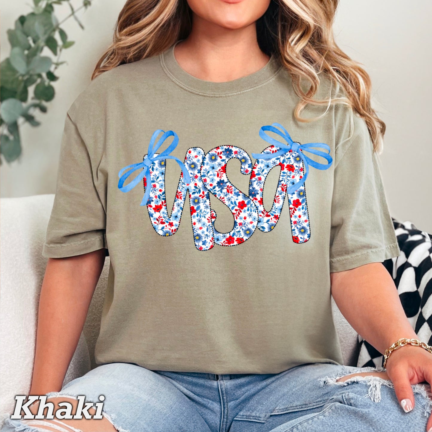USA Bows Comfort Color Graphic Tee