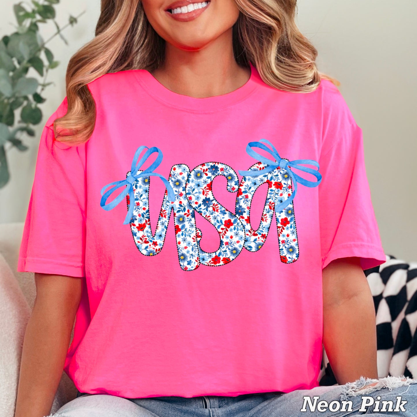 USA Bows Comfort Color Graphic Tee