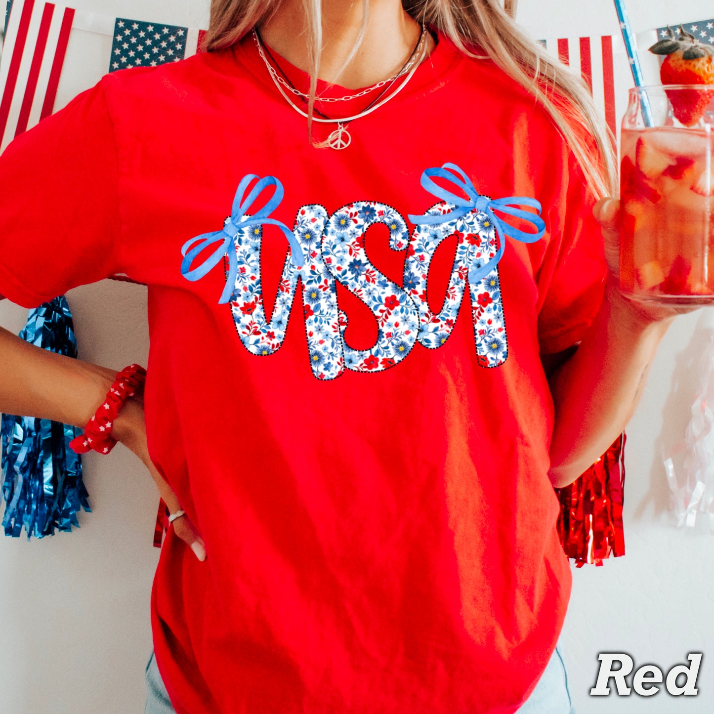 USA Bows Comfort Color Graphic Tee
