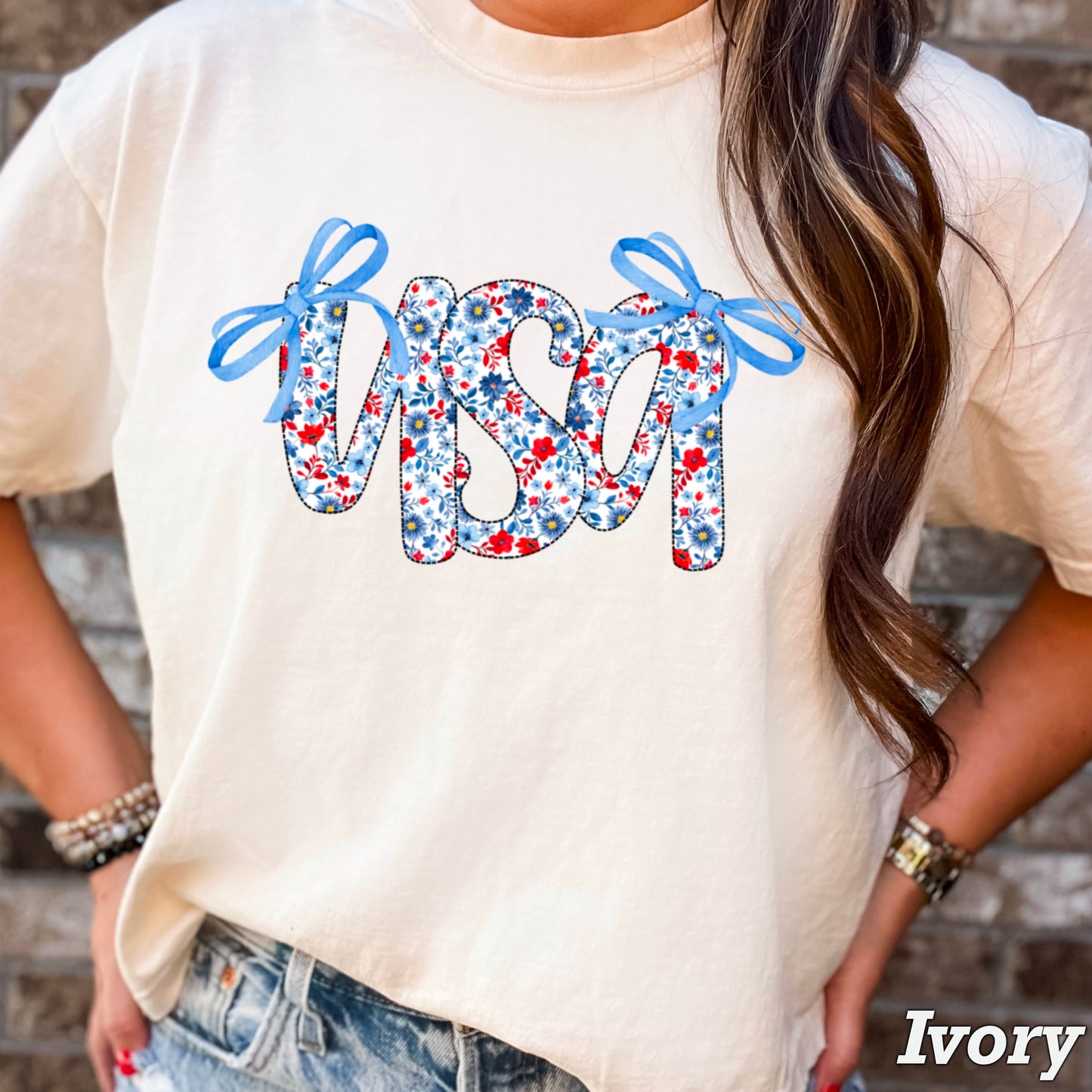 USA Bows Comfort Color Graphic Tee