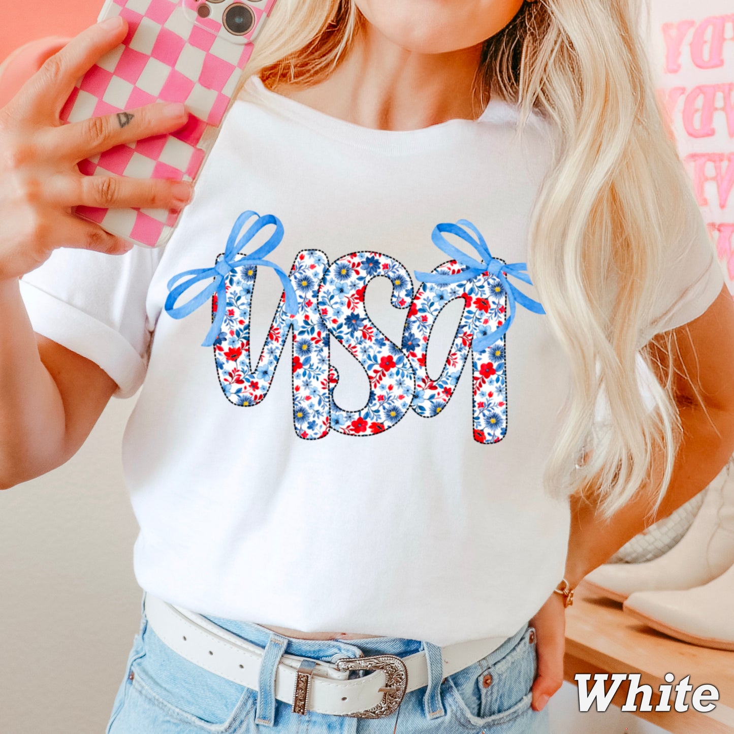 USA Bows Comfort Color Graphic Tee