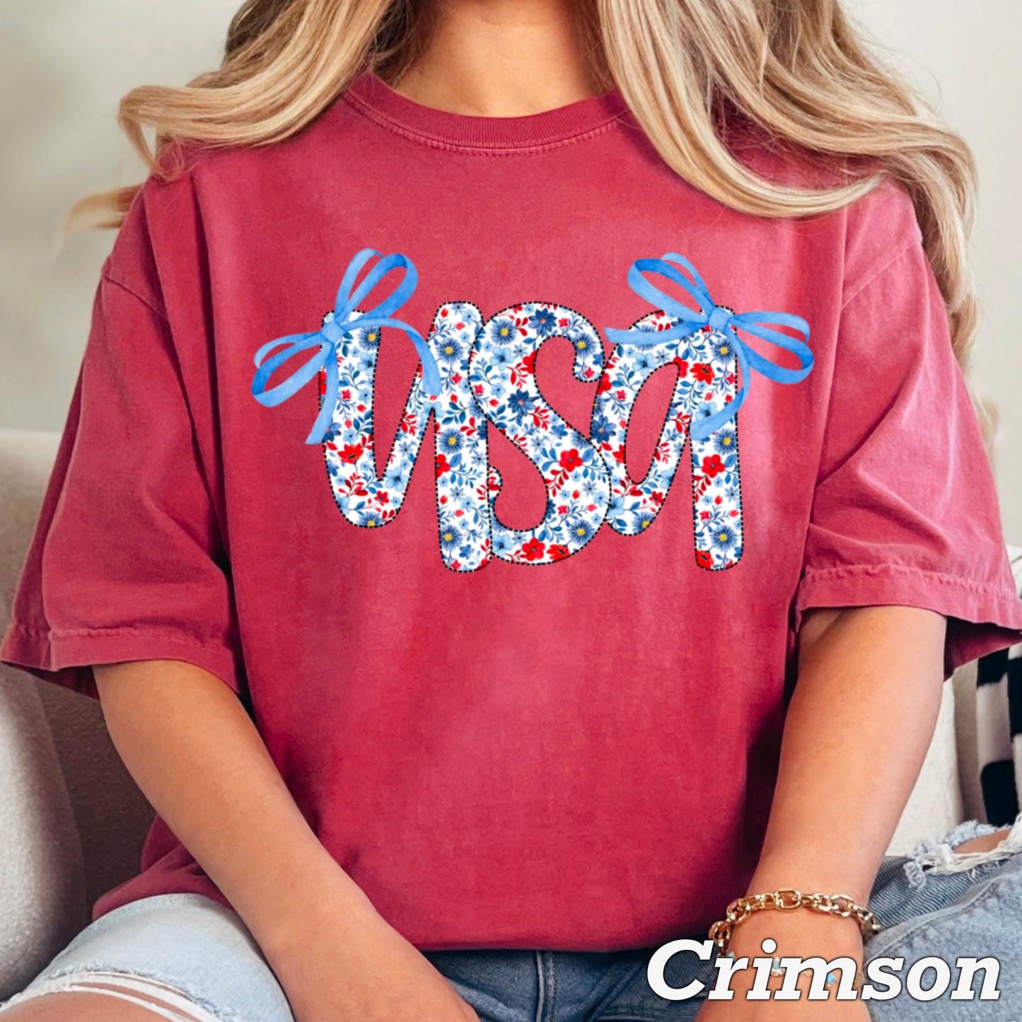 USA Bows Comfort Color Graphic Tee