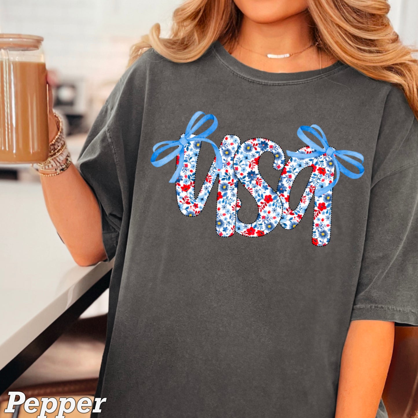 USA Bows Comfort Color Graphic Tee