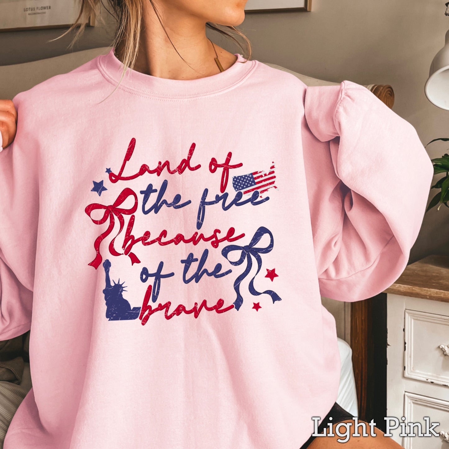 Land Of The Free Because Of The Brave Crewneck Sweatshirt