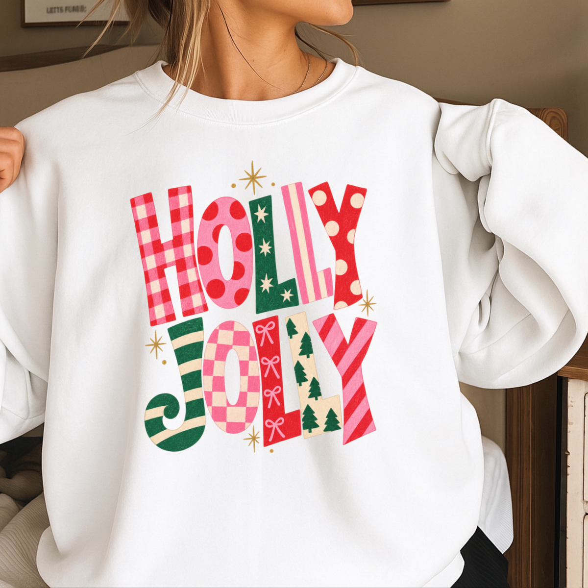 Holly Jolly Christmas DTF Transfer