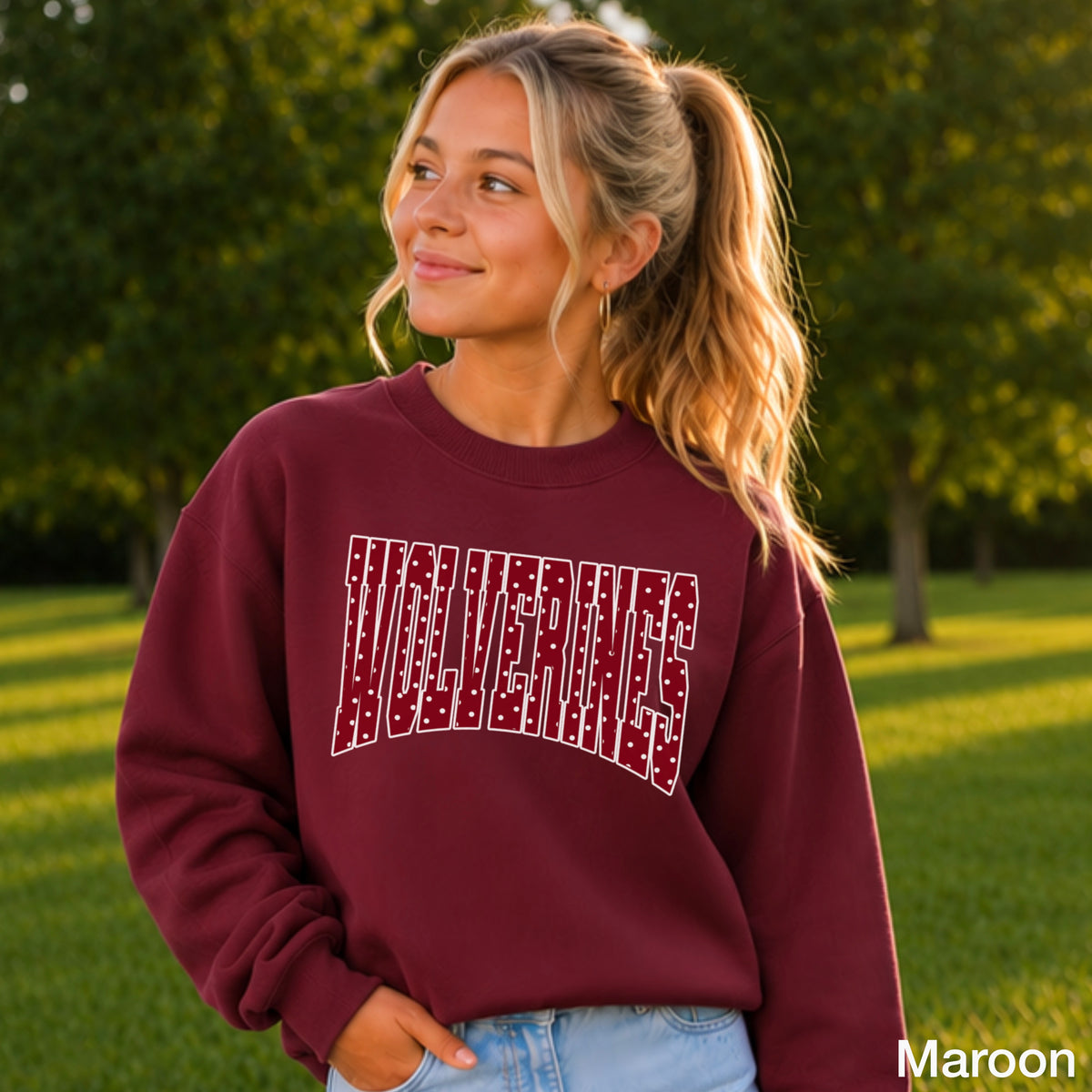 Wolverines Youth Crewneck Sweatshirt