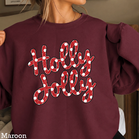 Holly Jolly Christmas Crewneck Sweatshirt