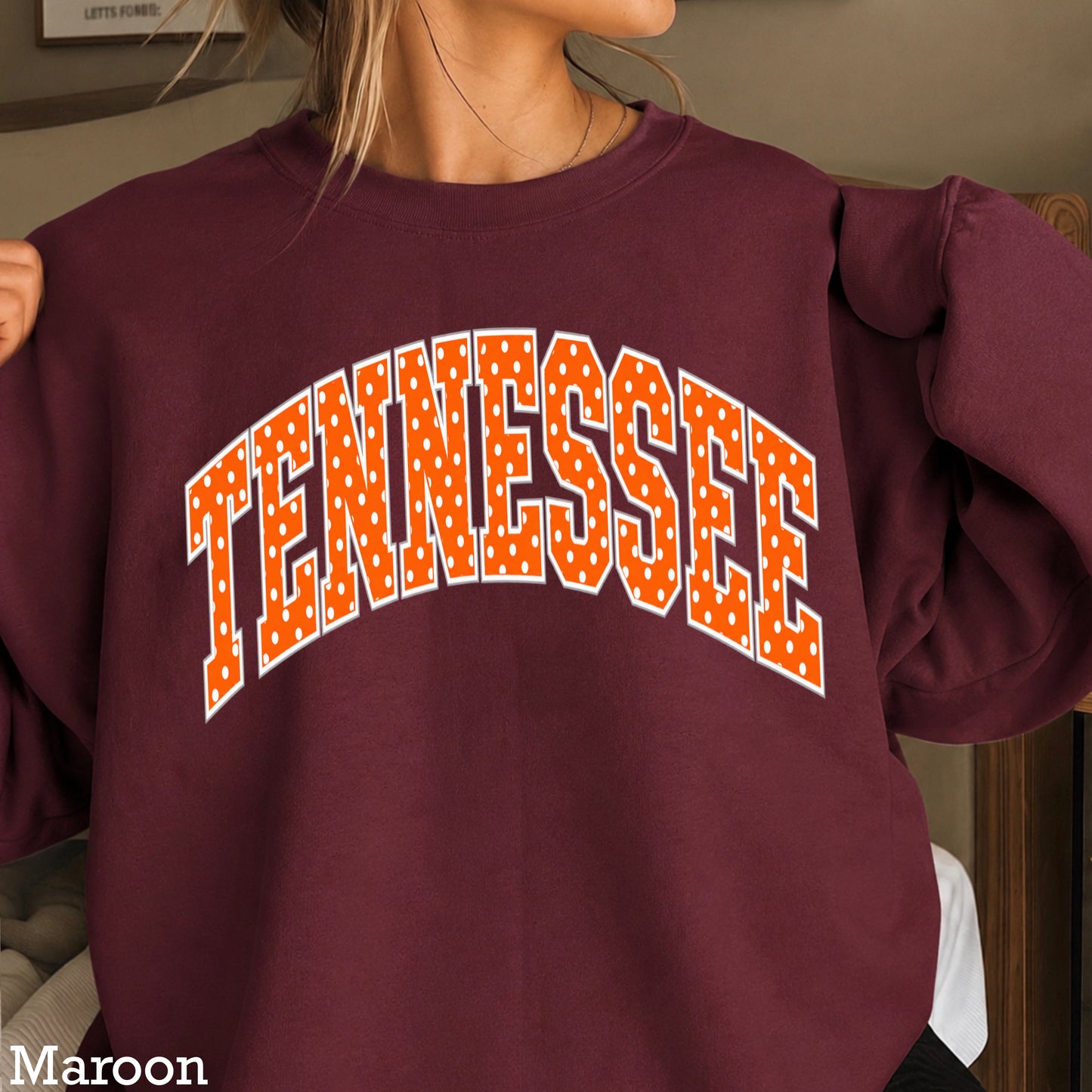 Tennessee Polka Dot Crewneck Sweatshirt