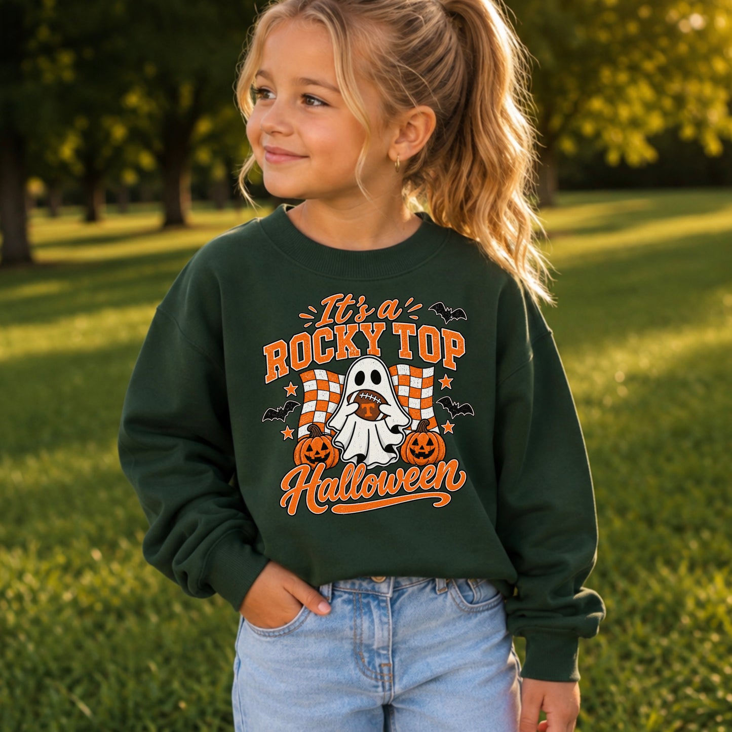 Tennessee Halloween Youth Crewneck Sweatshirt