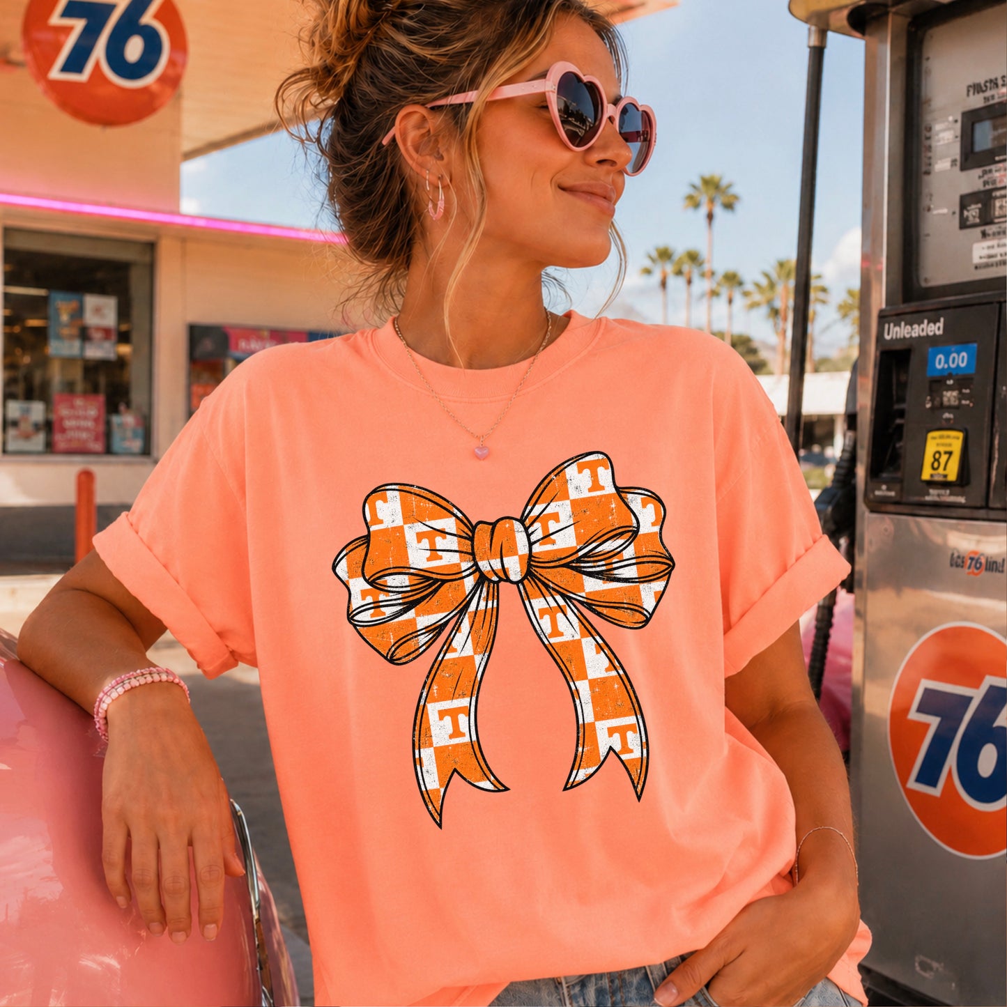 Tennessee Coquette Bow Comfort Color Graphic Tee