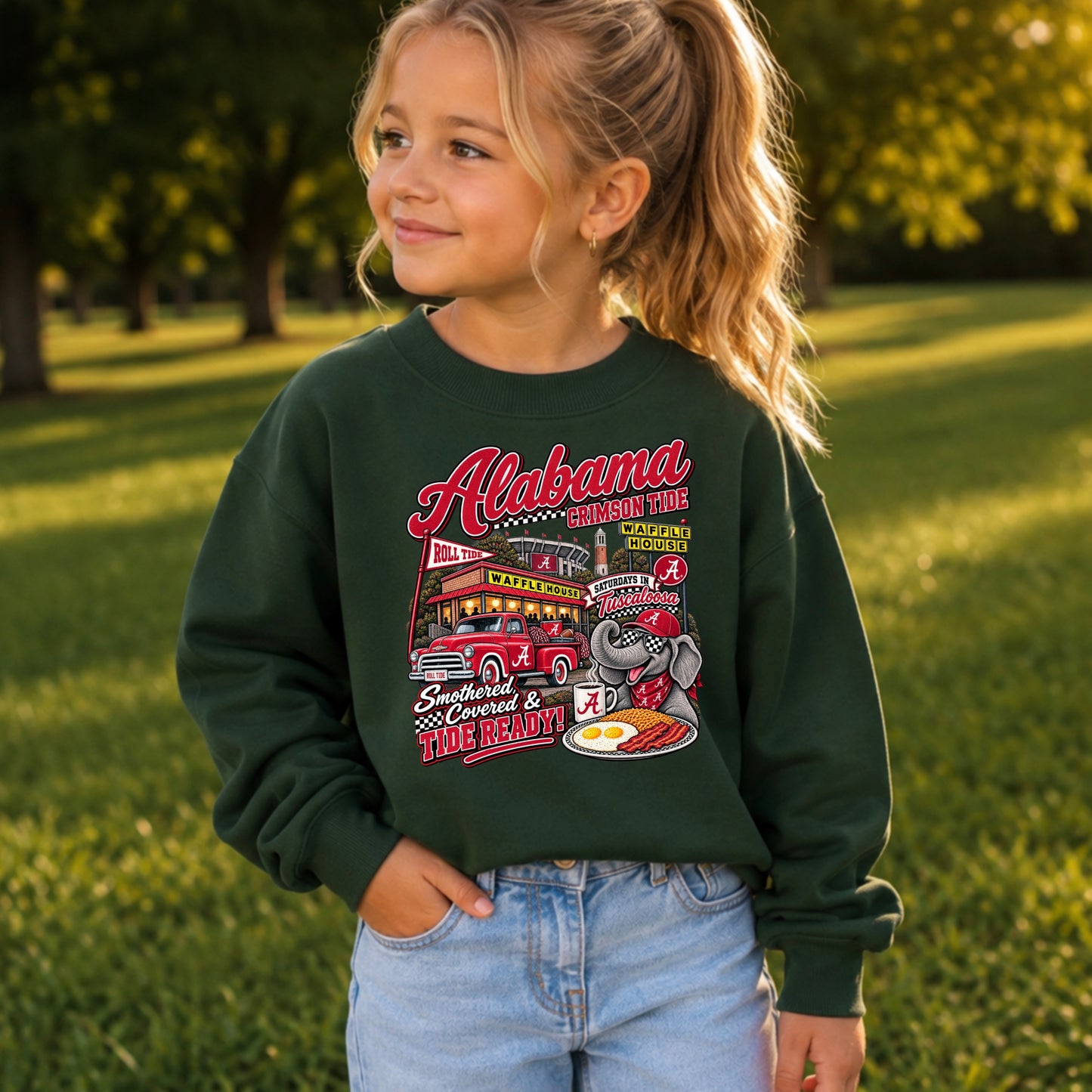 Alabama Saturdays Youth Crewneck Sweatshirt