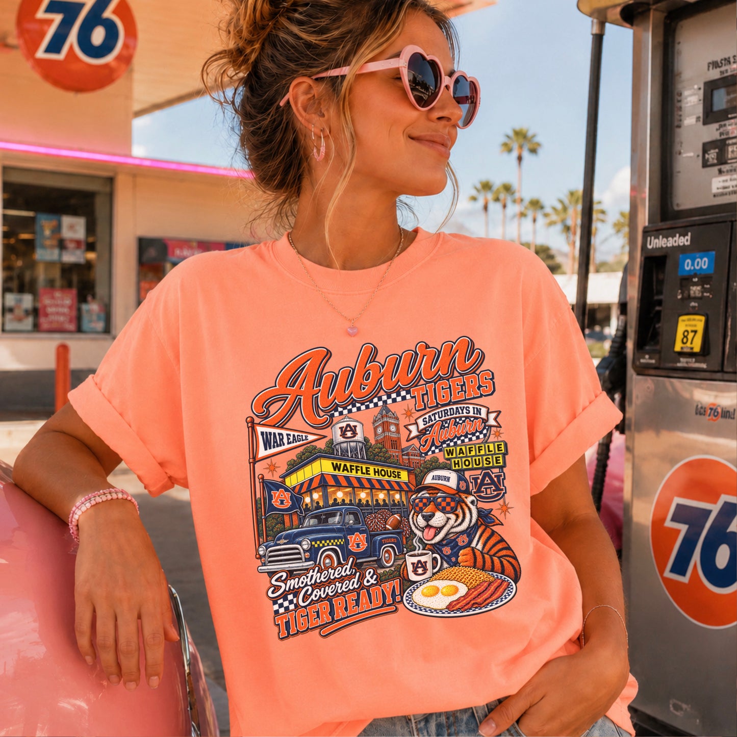 Auburn Saturdays Comfort Color Graphic Tee