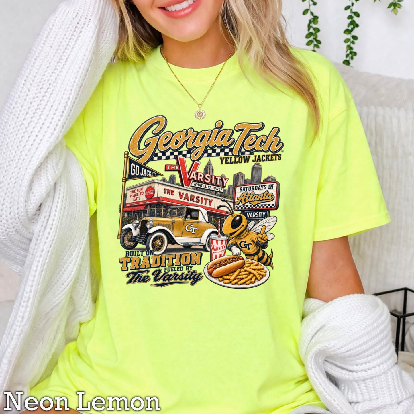 Atlanta Saturdays Comfort Color Graphic Tee