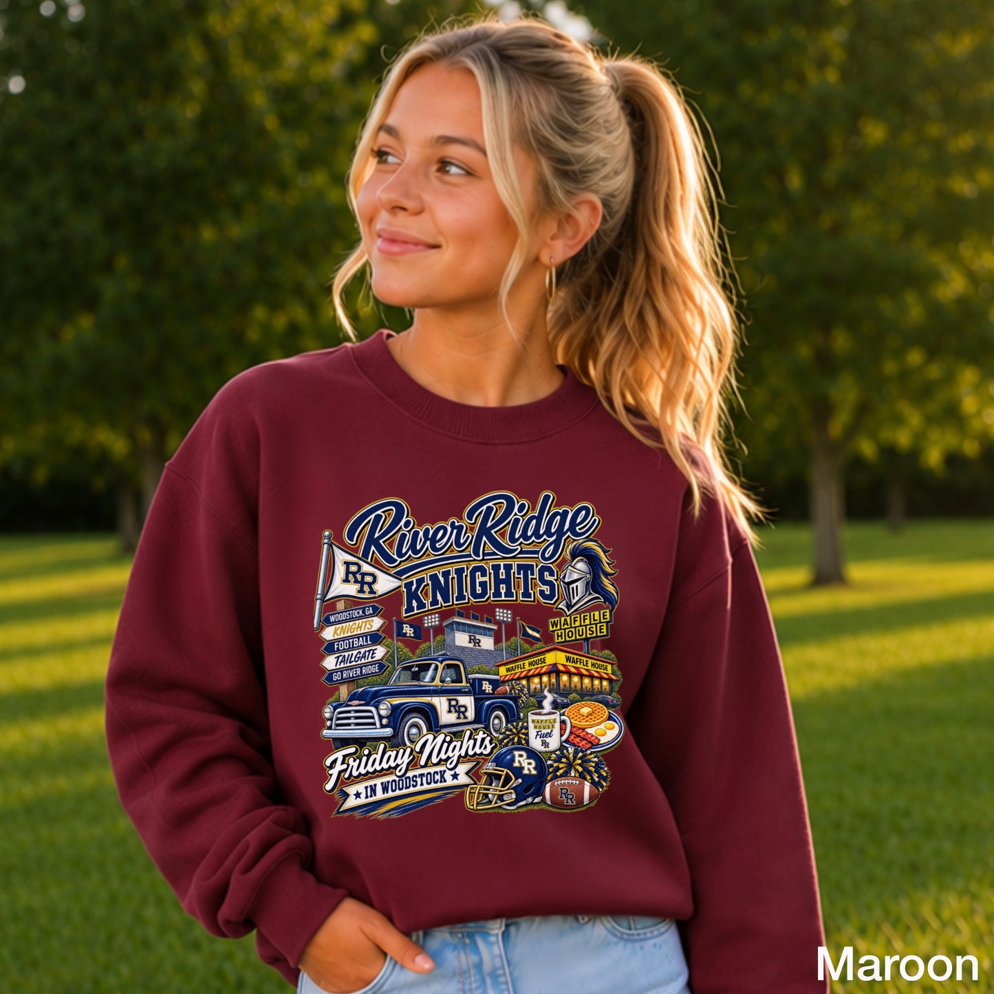 River Ridge Friday Nights Youth Crewneck Sweatshirt ON SALE UNTIL 09/04/26
