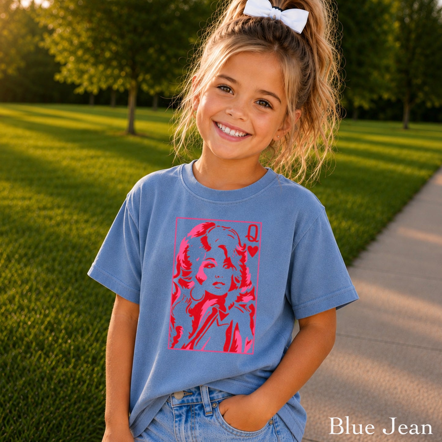 Dolly Queen Of Hearts Youth Comfort Color T-Shirt