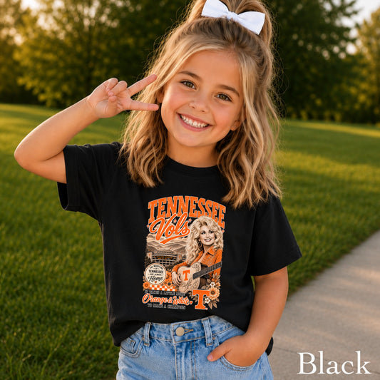 Orange & White Dolly Youth Comfort Color T-Shirt