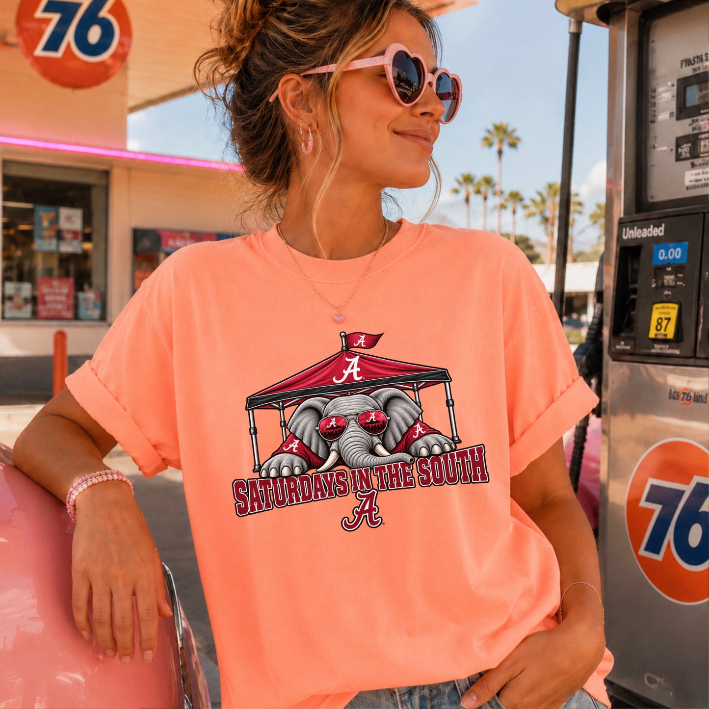 Saturdays In The South Comfort Color Graphic Tee
