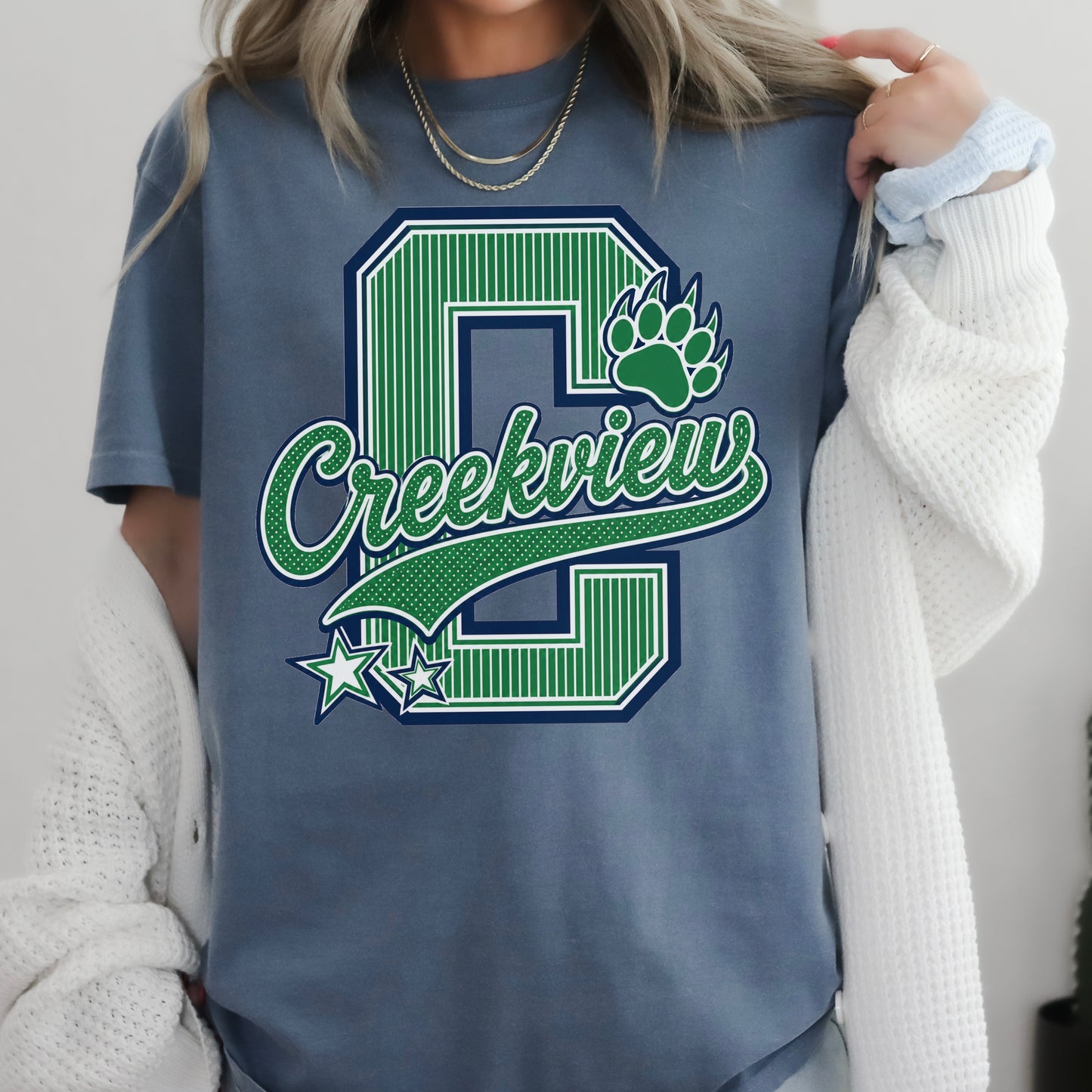Creekview Grizzlies Comfort Color Graphic Tee