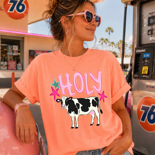 Holy Cow Comfort Color Graphic Tee