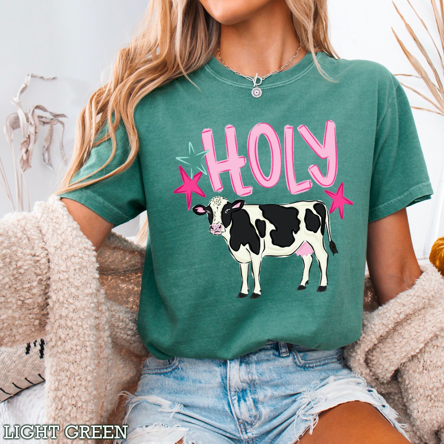 Holy Cow Comfort Color Graphic Tee