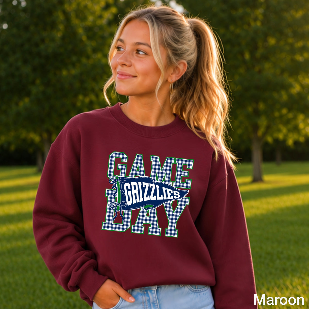 Grizzlies Youth Crewneck Sweatshirt