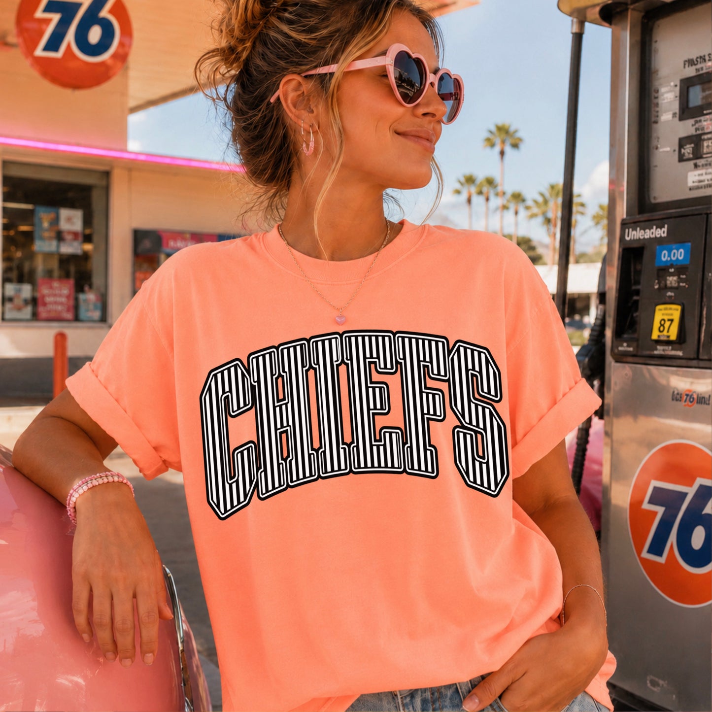 Chiefs Comfort Color Graphic Tee