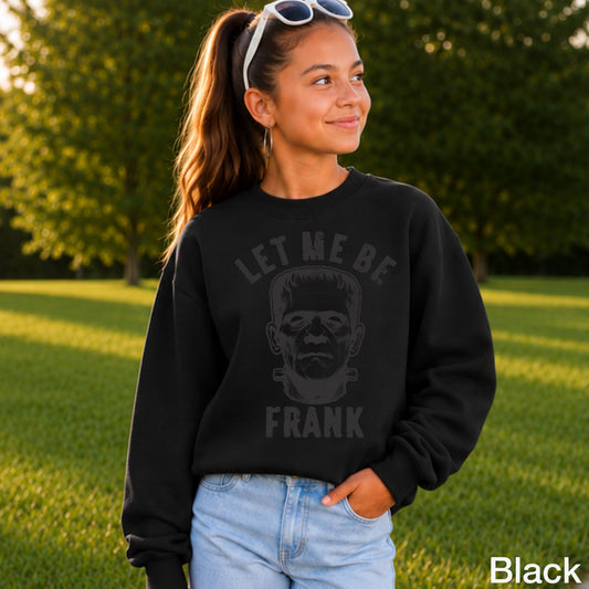 Let Me Be Frank Youth Halloween Crewneck Sweatshirt