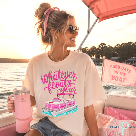 Whatever Floats Your Boat Comfort Color Graphic Tee