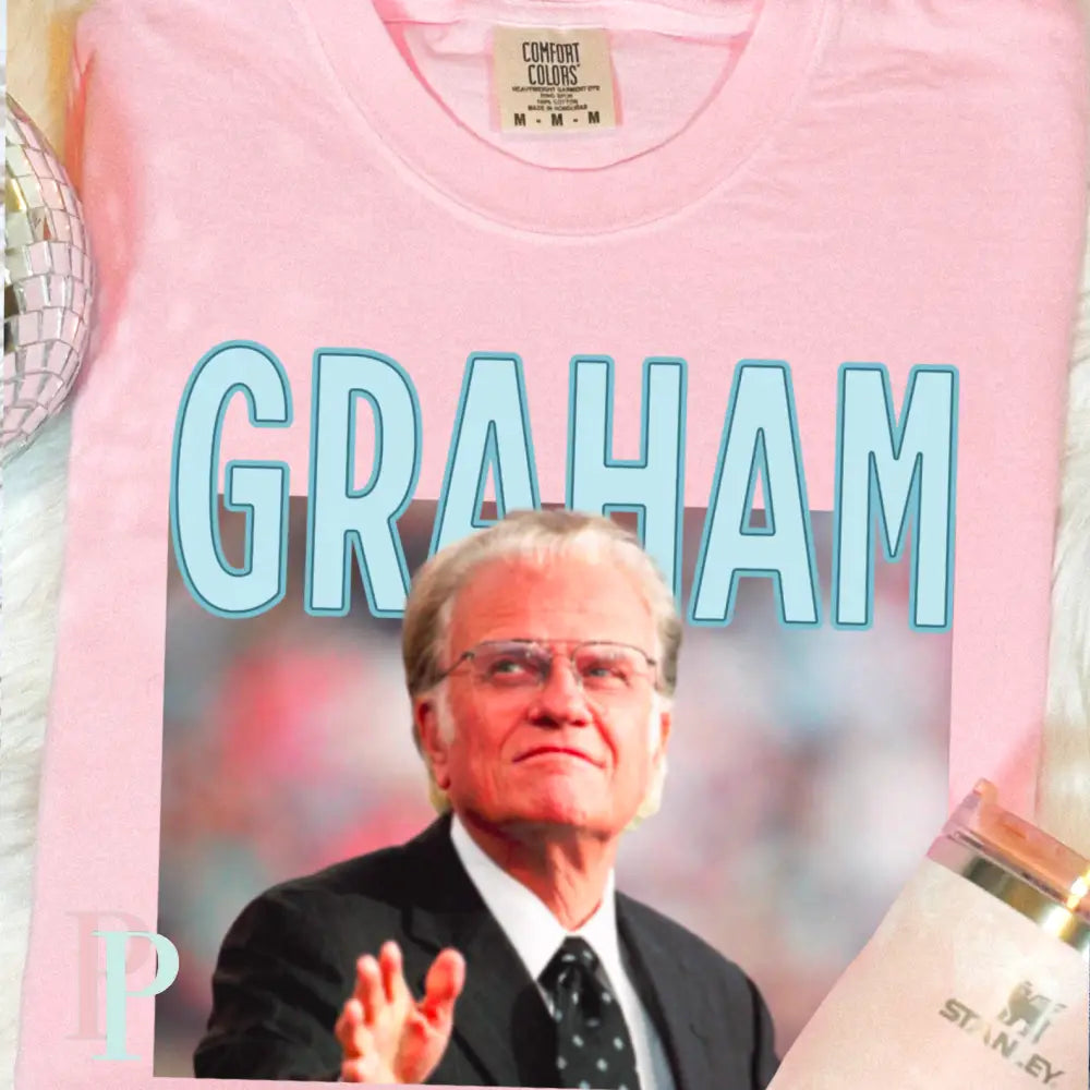Blue Billy Graham Comfort Color Graphic Tee