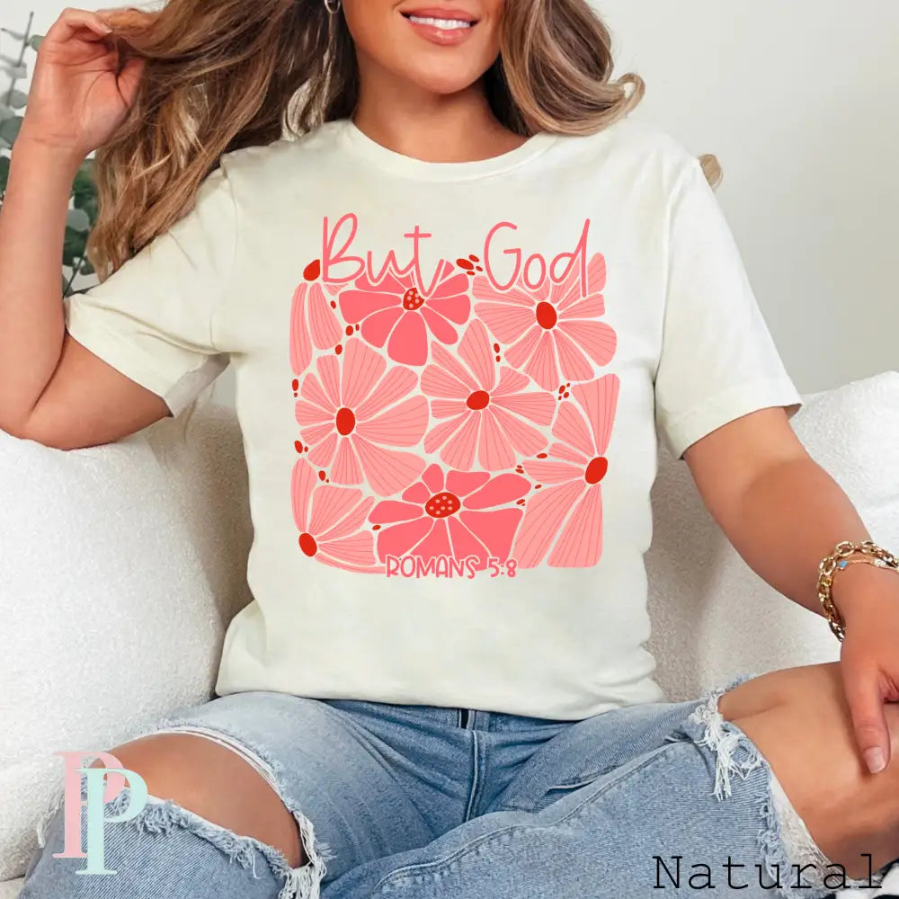 But God Romans 5:8 DTF Transfer