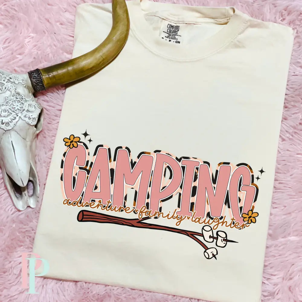 Camping Comfort Color Graphic Tee
