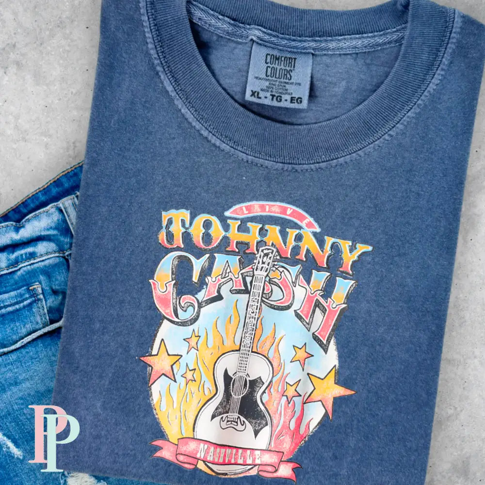 Cash Nashville Comfort Color Graphic Tee