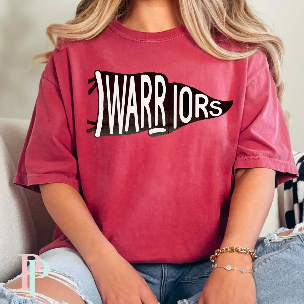 Cherokee Warriors Flag Comfort Color Graphic Tee