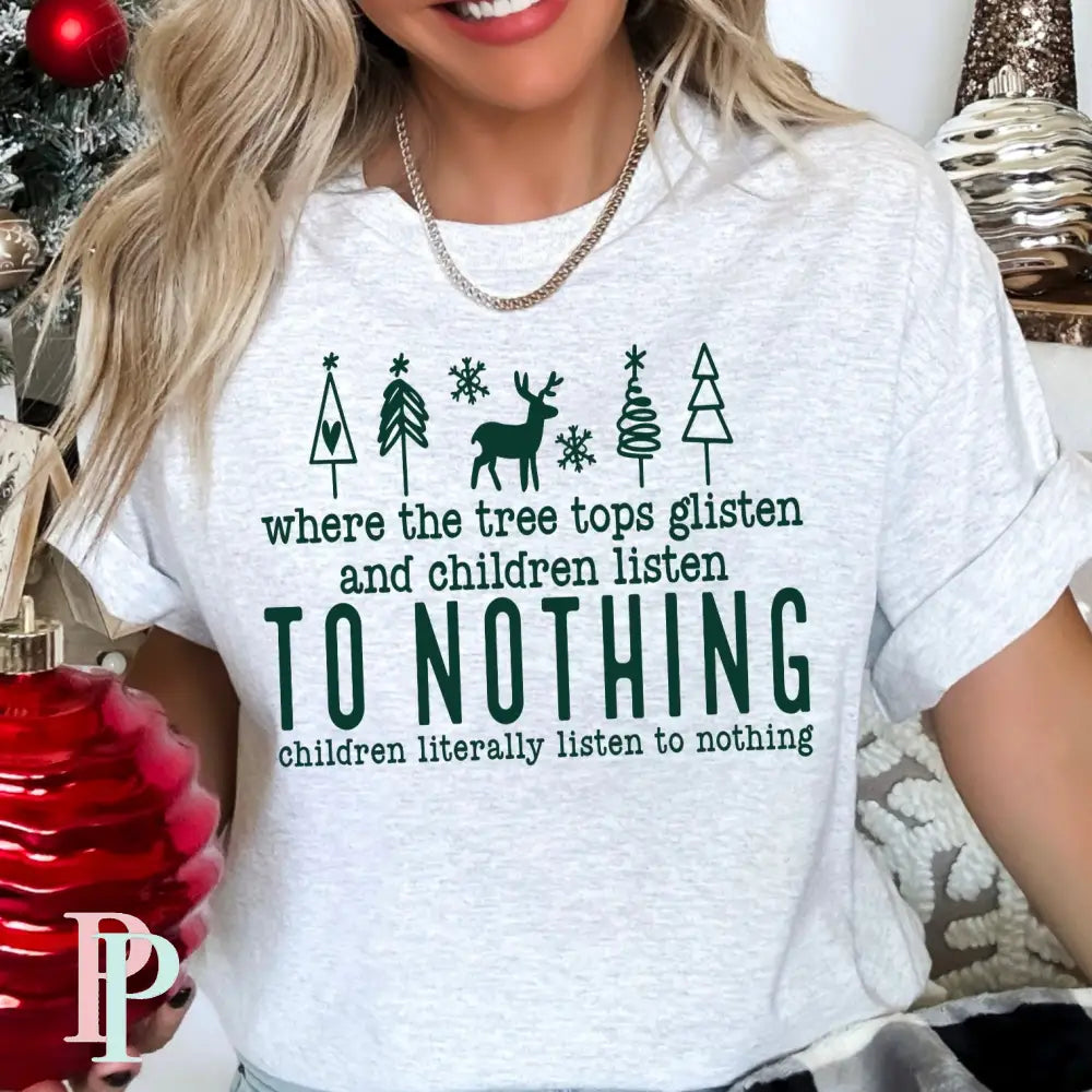 Children Listen To Nothing Screen Print Transfer