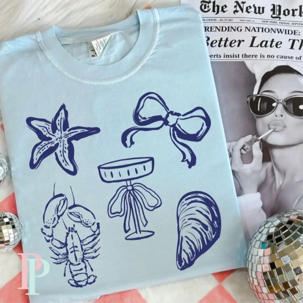 Coastal Things Screen Print Transfer