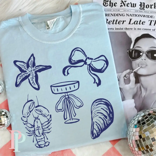 Coastal Things Screen Print Transfer