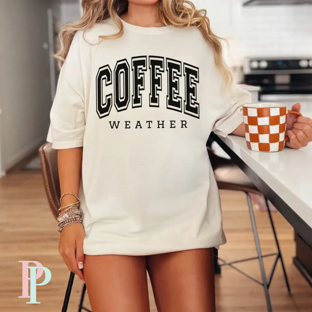 Coffee Weather Comfort Color Graphic Tee