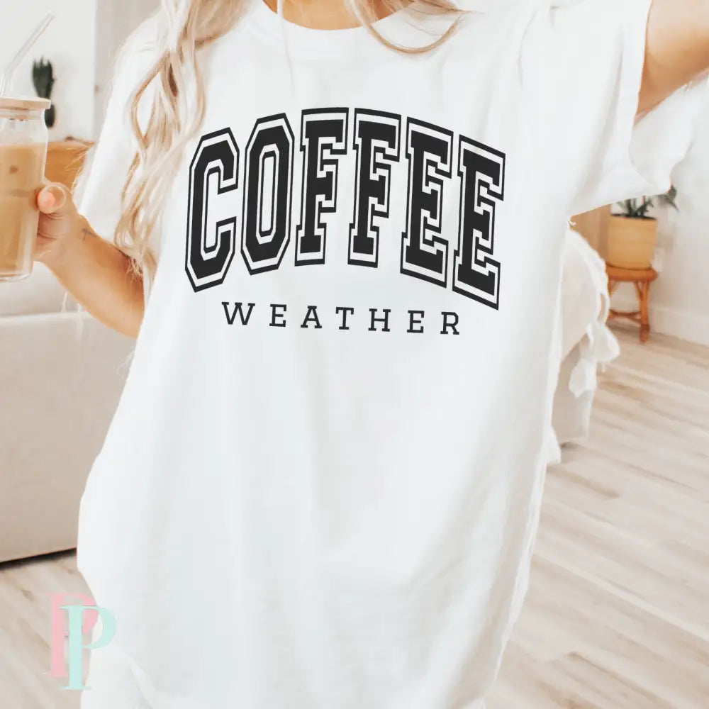 Coffee Weather Comfort Color Graphic Tee