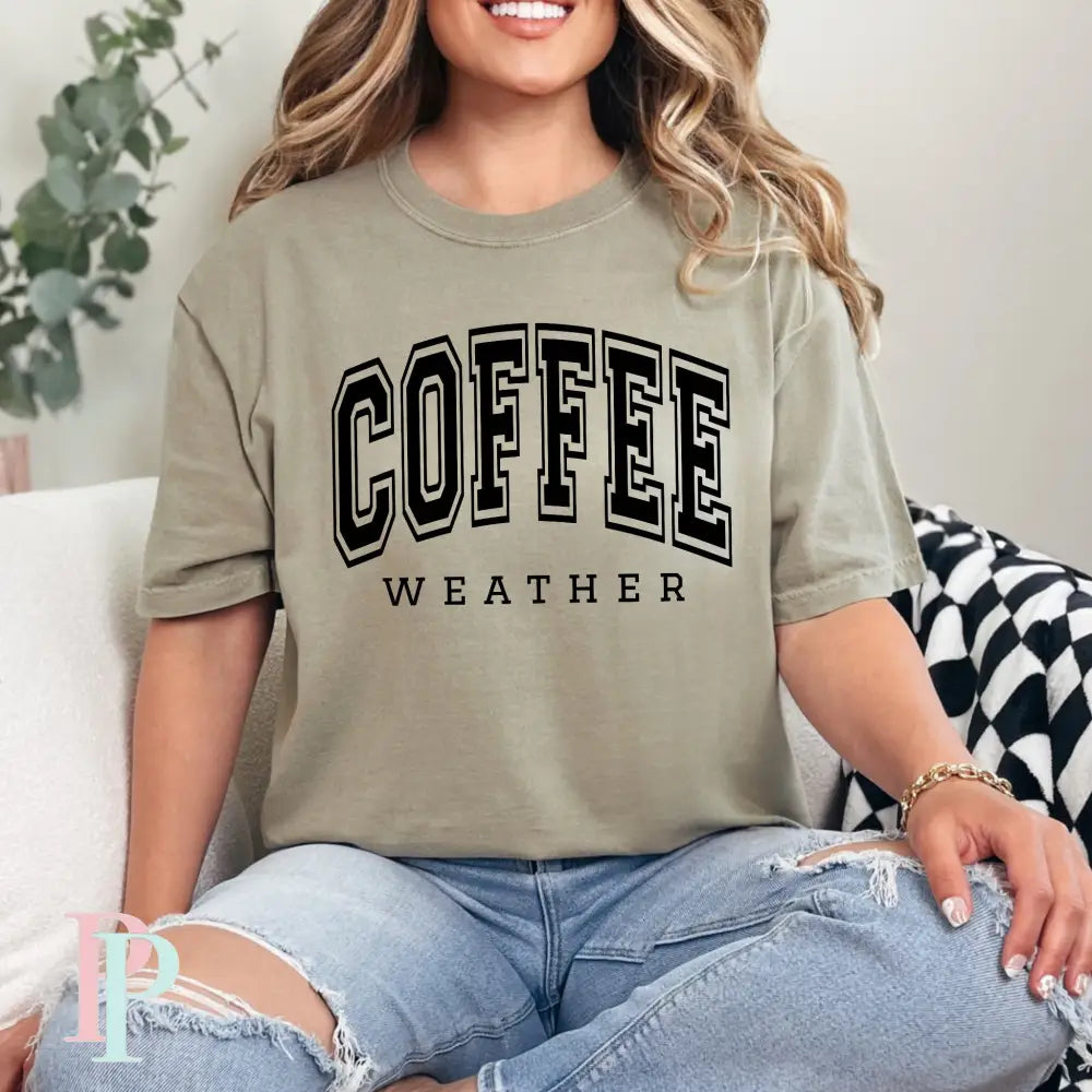 Coffee Weather Comfort Color Graphic Tee