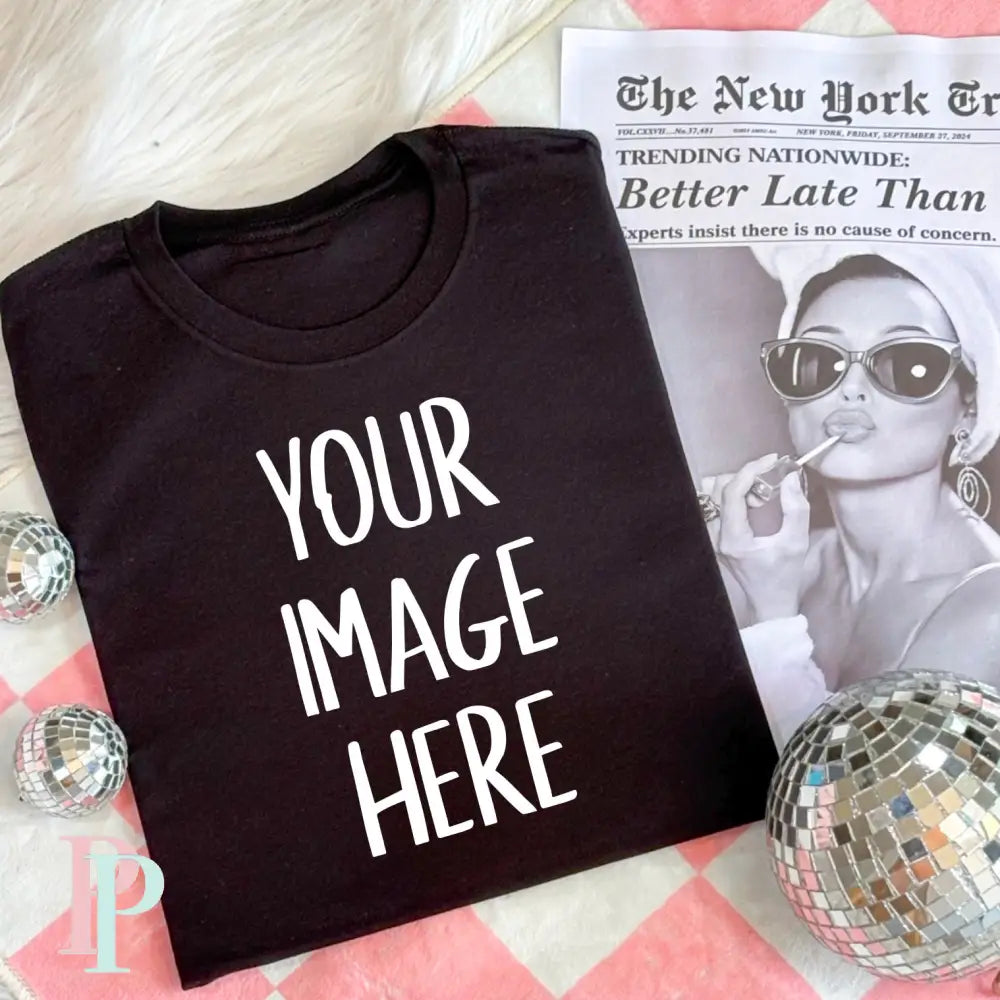 Comfort Color Black Digital Mockup Design Download