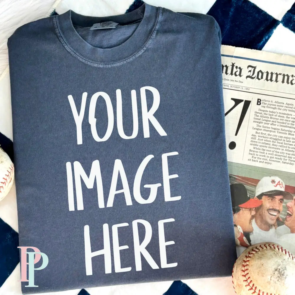 Comfort Color Denim Mockup Baseball Digital Design Download