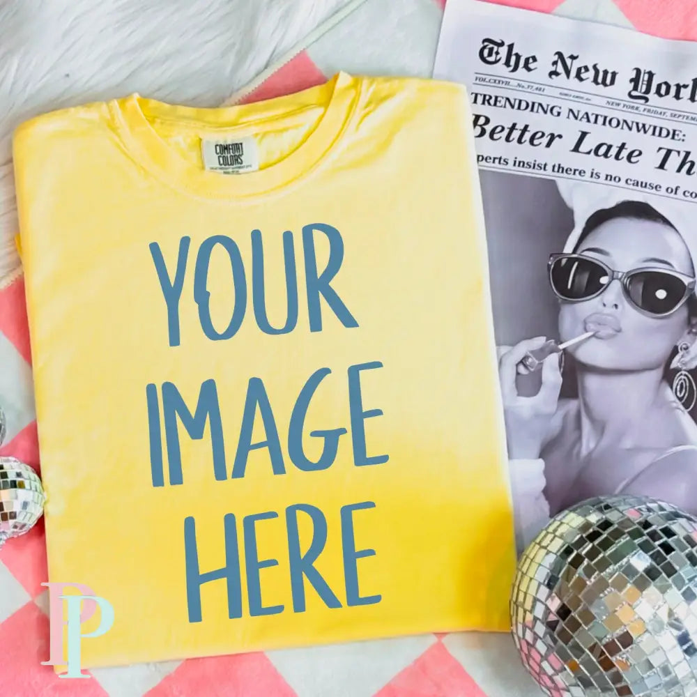 Comfort Color Digital Butter Mockup Design Download